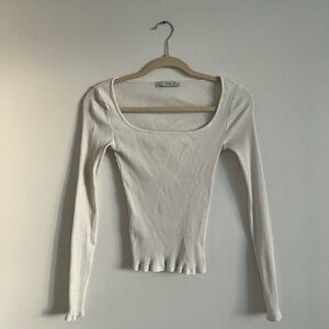 Mango Cotton Long Sleeved Tee